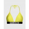 Dámský plavkový vrchní díl bikin KW0KW01967 LRF neon.žlutá - Calvin Klein M