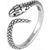 Strieborný prsteň 925 Had Vretenica Kobra Gotický