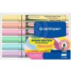 Zvýrazňovač CENTROPEN 8542 FLEXI PASTEL - sada 6 ks