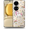 Picasee silikónový prehľadný obal pre Huawei P50 - Unicorn hviezdne nebo