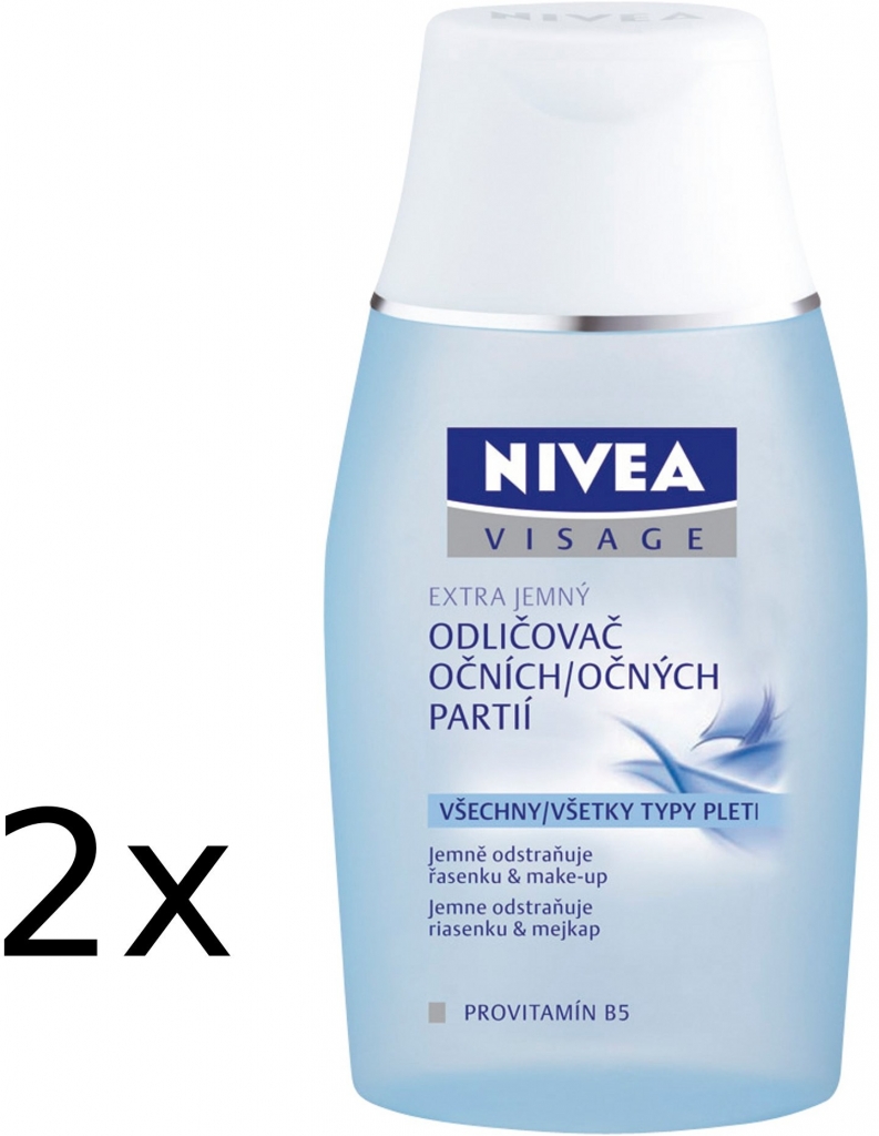 Nivea Visage Extra jemný odličovač očných partií 125 ml