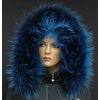 Špongr Kožušinový lem / golier na kapucňu z fínskeho mývala 1055 BLUE
