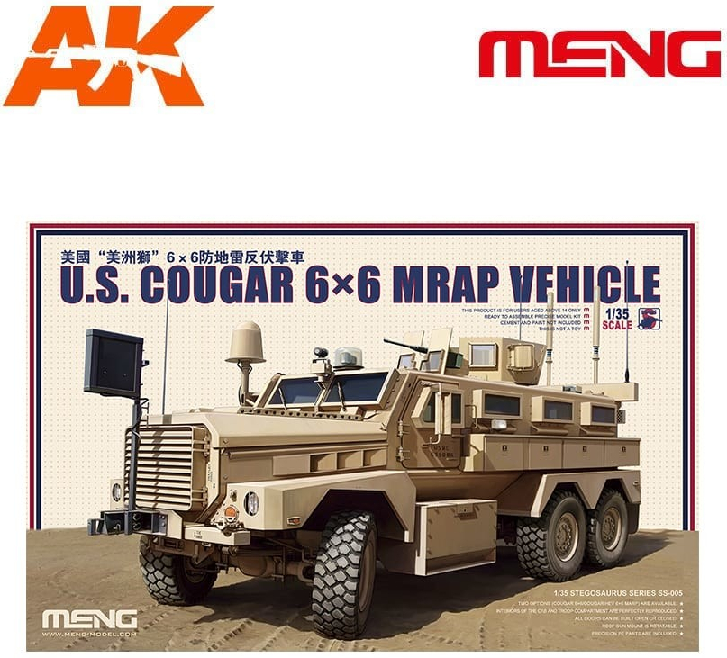 Meng U.S. Cougar 6×6 MRAP Vehicle 1:35 od 57,6 € - Heureka.sk