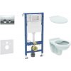 Geberit Duofix - Set predstenovej inštalácie, klozetu Alpha a dosky, tlačidlo Delta21, lesklý chróm SANI11CD1141