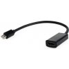 Gembird adaptér Mini DisplayPort (M) na HDMI (F), 0.15 m kábel, čierny A-mDPM-HDMIF-02