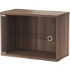 String Skrinka Display Cabinet with Swing Glass Door, walnut