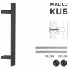 MPkovania FT - MADLO kód K41Z 40x10 mm UN ks, 800 mm, 600 mm, CIM - čierna matná (FNO)