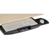 Výsuvný držiak klávesnice, čierny