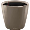 Lechuza Kvetináč Classico Premium LS 35, sivohnedá vysoko lesklá, pr. 35 x 32 cm