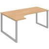 OFFICE PRO s.r.o. HOBIS kancelársky stôl tvarový, ergo pravý - UE O 1800 P, dub