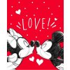 Carbotex Detská deka Mickey a Minnie Mouse Love