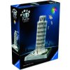 Ravensburger 3D Puzzle Iconics Šikmá veža v Pise (Nočná edícia) 231 ks