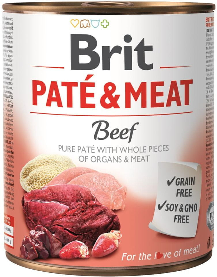 Brit Paté & Meat Beef 6 x 800 g