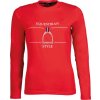 HKM Tričko s dlhým rukávom Equine Sports HKM, dámske, red Veľkosť: M
