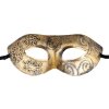 Steampunková maska na oči, zlatá
