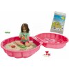 Set pieskovisko mušľa dvojdielne Watershell Pink BIG ružové a hygienický piesok pre najmenších 15 kg
