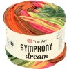 YarnArt Symphony Dream 3116 žltá, oranžová, ružová, zelená