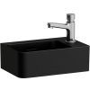 LAUFEN Val závesné umývadielko s otvorom vpravo, s prepadom, 340 x 220 mm, matná čierna, H8152807161061