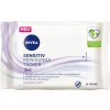 Nivea 3 in 1 Sensitive odličovacie obrúsky na pleť - 25 ks