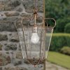 Orion Závesná lampa Falotta vzhľad lucerny, 1-pl. - HL 6-1532/1 Antik-go