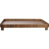 ASA Selection Servírovacia tácka/podnos na nožičkách Asa WOOD 45,5x36cm hnedá
