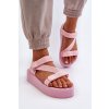 BIG STAR SHOES Dámske sandále na platforme Big Star ružová 38 BIG STAR SHOES 5900714740757