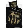 Carbotex · Fotbalové bavlněné ložní povlečení FC Barcelona - elegantný motív Gradient Black - 100% bavlna - 70 x 90 cm + 140 x 200 cm