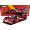 BURAGO BURAGO FERRARI 499P 3.0L TURBO V6 N 24 MODIFICATA 2024 - RED YELLOW BLACK 1/18
