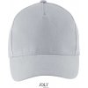 SOL'S | Long Beach, 5 panelová sandwich šiltovka, sivá pure