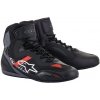 boty FASTER-3 RIDEKNIT, ALPINESTARS (černá/šedá/červená, vel. 41)