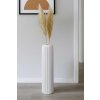 eshop-kvetinace.sk Podlahová váza VERTA, sklolaminát, výška 80 cm, biely mat