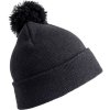 Result Headwear Čepice s bambulí RC 028X, pletená COT28028X00299-black Černá UNI