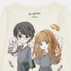 EPLUSM Dievčenské Pyžamo Harry Potter - Kúzelná Pohoda s Harrym a Hermionou Farba: Biela, Veľkosť: 134 / 8–9 rokov