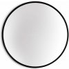 Casa Chic Fournier Nástenné zrkadlo s kovovým rámom okrúhle 58.8 x 58.8 cm (EL-MIR-MET-60X60-BLK)