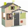 Domček Priateľov so zvončekom v natur farbách Friends House Evo Playhouse Life Smoby s meteorologickou stanicou rozšíriteľný
