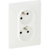 Legrand VALENA LIFE Dvojitá zásuvka 2x2P+T s detskou ochranou biela 753186