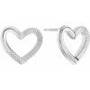 Calvin Klein Pôvabné oceľové náušnice Srdiečka Minimalist Hearts 35000390