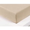 XPOSE® Jersey plachta Exclusive - biela káva 140x200 cm, Jersey