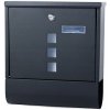 Poštová schránka s priehradkou na noviny Verk Group čierna