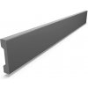 Nástenná dekoratívna lišta XPS DP2-S šedá, rozmer 2000x12x58mm, IMPOL TRADE