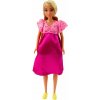 LEAN Toys 24488 Bábika Anlily v tehotenstve, ružové šaty