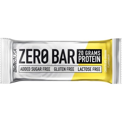 BioTech USA Zero Bar čokoláda/banán 50 g