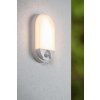 LUCIDE 22864/10/31 HUPS IR vonkajšie nástenné svietidlo so senzorom LED 10W/950lm 3000K IP54 biela, opálová