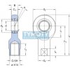 SKF SI 20 ES-2RS kĺbová hlavica