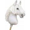 Hobby Horse Veľký kôň na palici Premium - biely A3