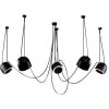 Shilo-Amplex | Shilo 9038 - Luster na lanku DOHAR 5xE14/15W/230V pavúk čierna | AML0108