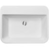 Besco ASSOS S-LINE GLAM Umývadlo na dosku 520x410x170mm, liaty mramor, Strieborná KEASSLINDGLAM02