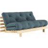 sofa ROOT by Karup - 160*200 cm raw (prírodné) + futon petrol blue 757