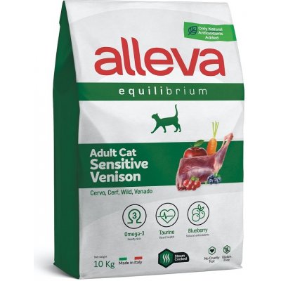 Alleva Equilibrium Adult Cat Sensitive s mäsom z jeleňa 10 kg