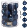 SPRINGOS Vianočné banky modré mix 6cm sada 20ks